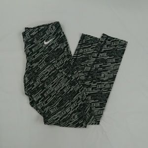 Nike cotton leggings  logo girls